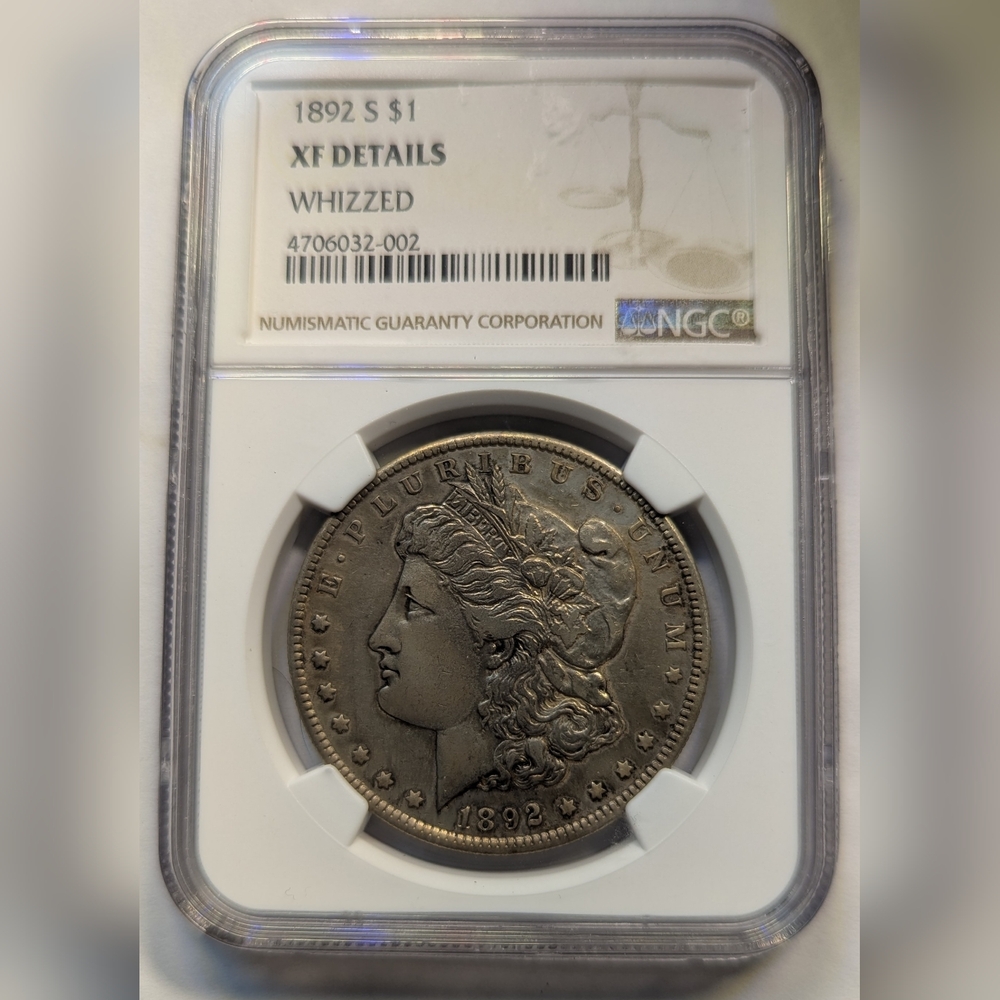 1892 S Morgan Silver Dollar XF Details